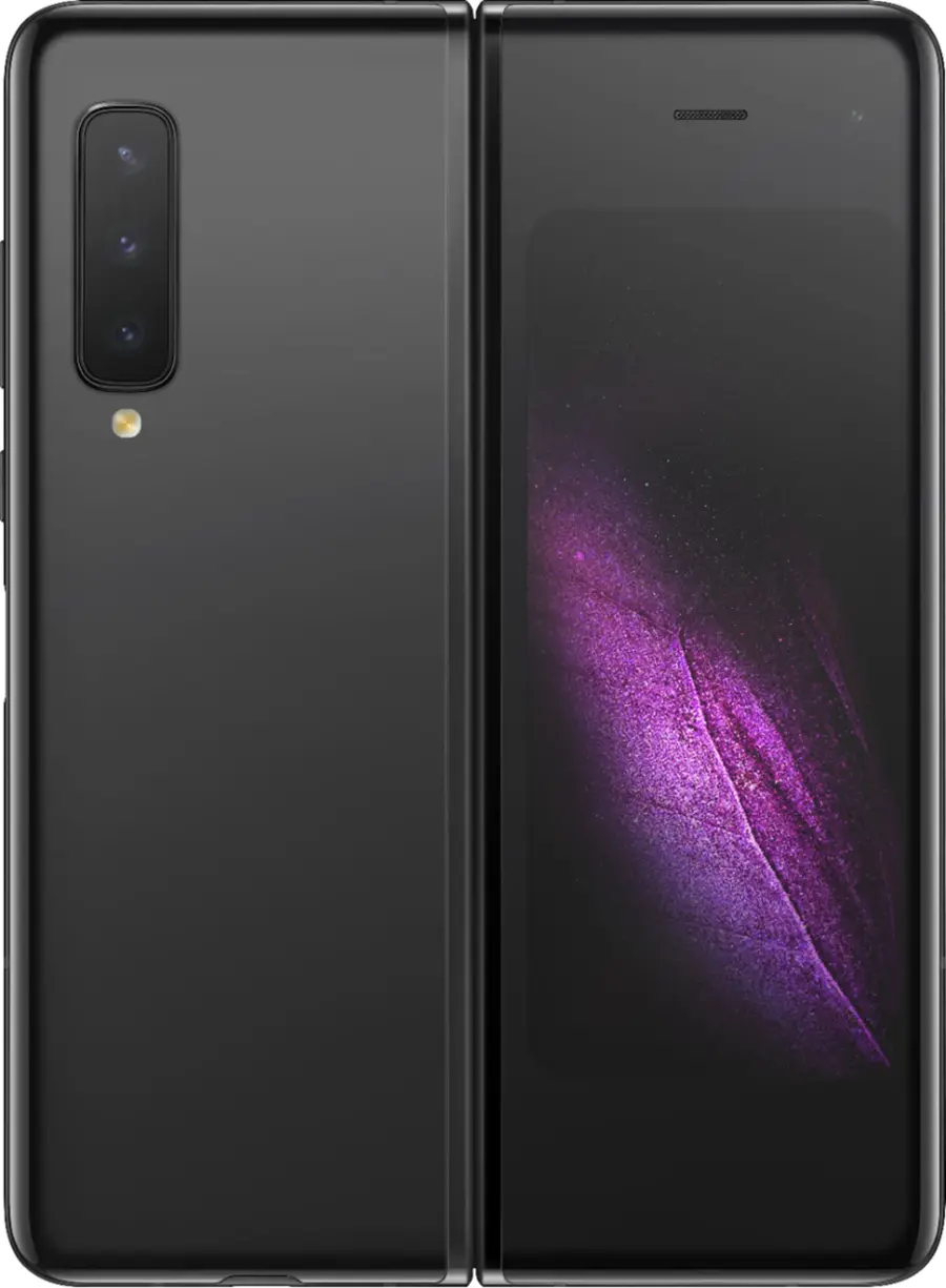 Alt View 13. Samsung - Geek Squad Certified Refurbished Galaxy Fold with 512GB Memory Cell Phone (Unlocked) - Cosmos Black.