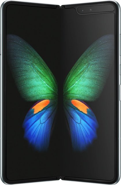 Front Zoom. Samsung - Geek Squad Certified Refurbished Galaxy Fold with 512GB Memory Cell Phone (Unlocked) - Space Silver.