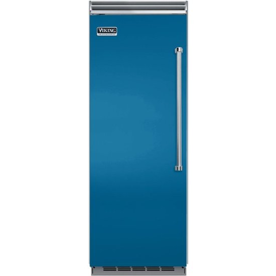 Viking – Professional 5 Series Quiet Cool 17.8 Cu. Ft. Built-In Refrigerator – Alluvial Blue