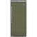Front. Viking - Professional 5 Series Quiet Cool 22.8 Cu. Ft. Built-In Refrigerator - Cypress Green.