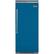 Front. Viking - Professional 5 Series Quiet Cool 22.8 Cu. Ft. Built-In Refrigerator - Alluvial Blue.