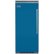 Front Zoom. Viking - Professional 5 Series Quiet Cool 22.8 Cu. Ft. Built-In Refrigerator - Alluvial blue.