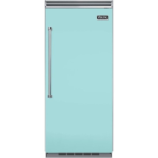 Viking – Professional 5 Series Quiet Cool 22.8 Cu. Ft. Built-In Refrigerator – Bywater Blue