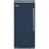 Front. Viking - Professional 5 Series Quiet Cool 22.8 Cu. Ft. Built-In Refrigerator - Blue.