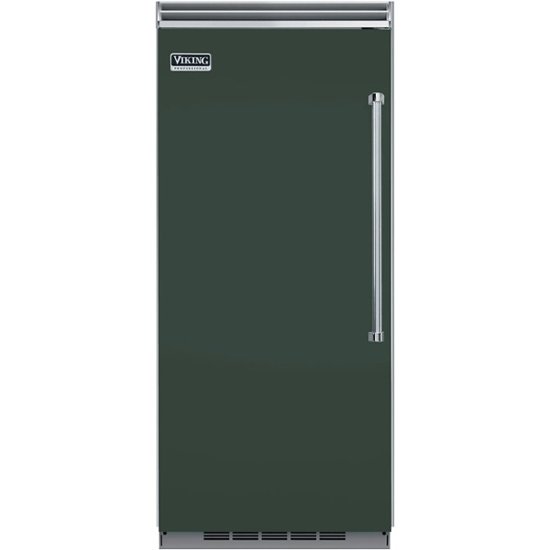 Viking – Professional 5 Series Quiet Cool 22.8 Cu. Ft. Built-In Refrigerator – Blackforest Green