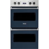Viking - Professional 5 Series 30" Built-In Double Electric Convection Wall Oven - Blue - Front_Zoom