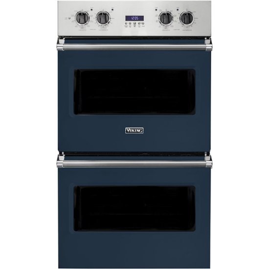 Viking – Professional 5 Series 30″ Built-In Double Electric Convection Wall Oven – Slate Blue