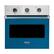 Front. Viking - Professional 5 Series 30" Built-In Single Electric Convection Oven - Alluvial Blue.