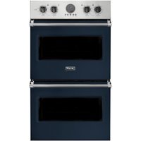 Viking - Professional 5 Series 30" Built-In Double Electric Convection Wall Oven - Slate blue - Front_Zoom