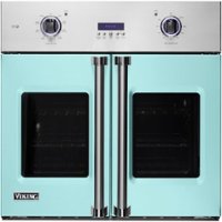 Viking - Professional 7 Series 30" Built-In Single Electric Convection Oven - Bywater Blue - Front_Zoom