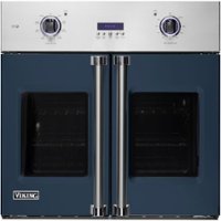 Viking - Professional 7 Series 30" Built-In Single Electric Convection Oven - Slate Blue - Front_Zoom