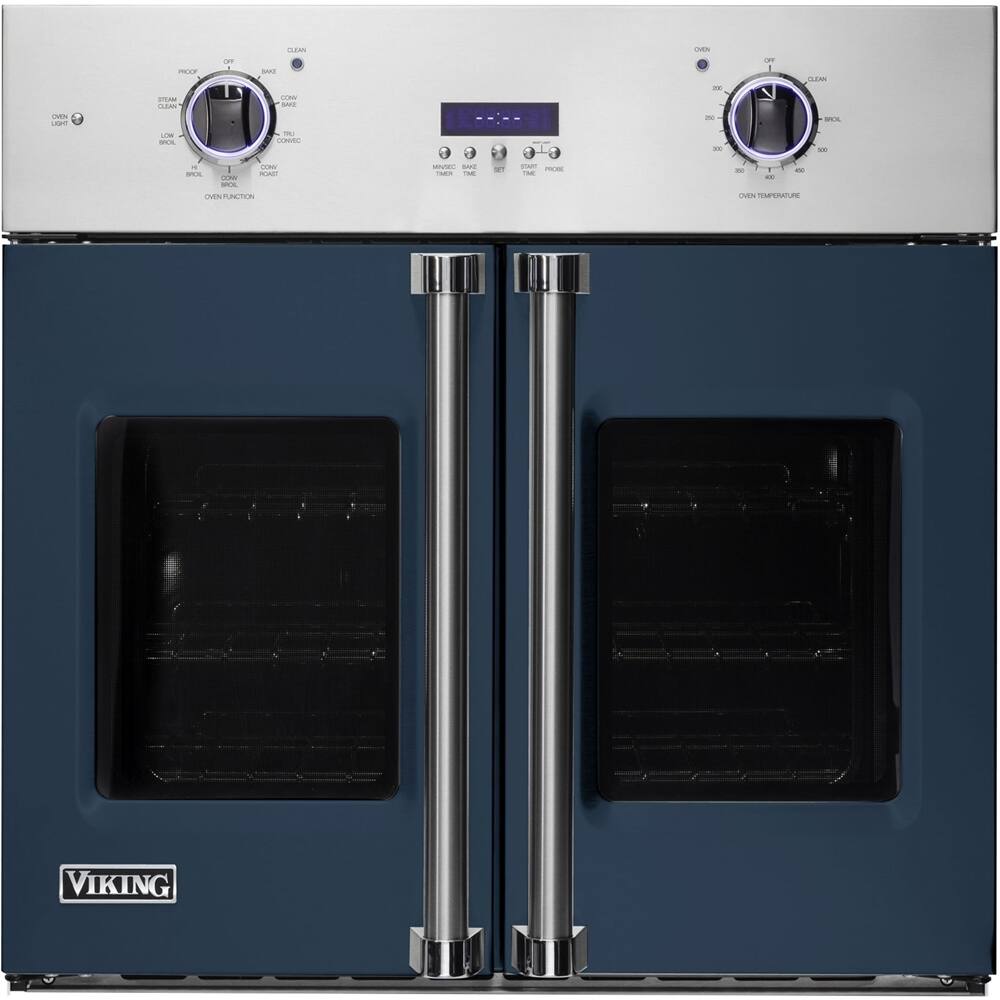 Viking - Professional 7 Series 30" Built-In Single Electric Convection Oven - Slate Blue