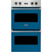 Viking - Professional 5 Series 30" Built-In Double Electric Convection Wall Oven - Alluvial blue - Front_Zoom