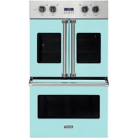 Viking - Professional 7 Series 30" Built-In Double Electric Convection Wall Oven - Bywater blue - Front_Zoom