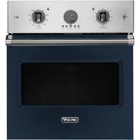 Viking - Professional 5 Series 27" Built-In Single Electric Convection Oven - Slate Blue - Front_Zoom