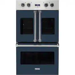 Viking - Professional 7 Series 30" Built-In Double Electric Convection Wall Oven - Blue