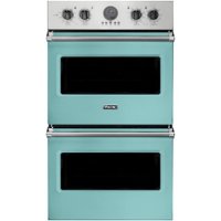 Viking - Professional 5 Series 30" Built-In Double Electric Convection Wall Oven - Bywater Blue - Front_Zoom