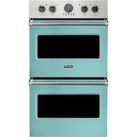 Viking - Professional 5 Series 30" Built-In Double Electric Convection Wall Oven - Bywater Blue - Front_Zoom