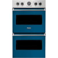 Viking - Professional 5 Series 30" Built-In Double Electric Convection Wall Oven - Alluvial Blue - Front_Zoom