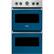 Front. Viking - Professional 5 Series 30" Built-In Double Electric Convection Wall Oven - Alluvial Blue.