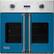 Front. Viking - Professional 7 Series 30" Built-In Single Electric Convection Oven - Alluvial Blue.