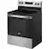 Left. Whirlpool - 5.3 Cu. Ft. Freestanding Electric Range with Self-Cleaning and Frozen Bake - Stainless steel.