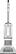 Front. Shark - Navigator Lift-Away Professional Upright Vacuum - White/Silver.