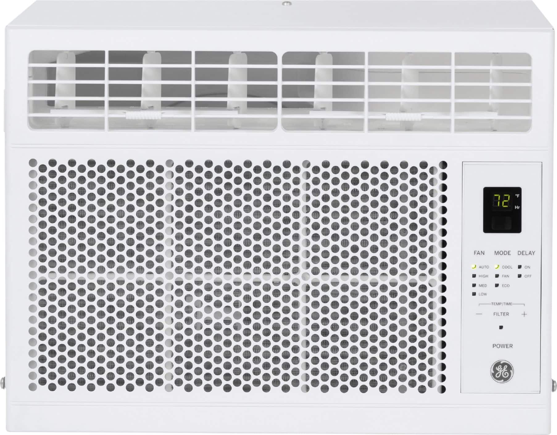 Alt View 22. GE - 150 Sq. Ft. 5,000 BTU Window Air Conditioner with Remote - White.