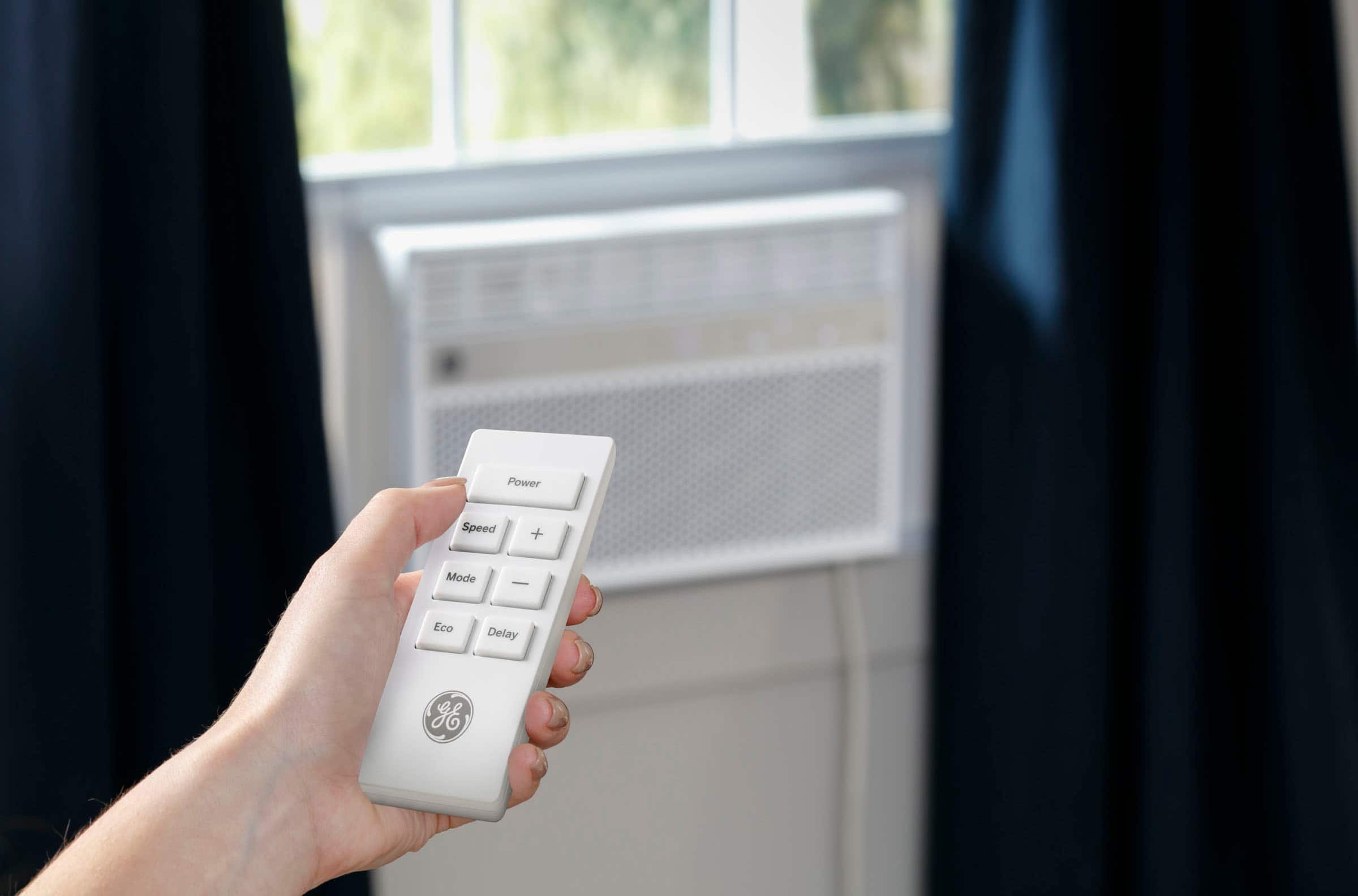 Alt View 17. GE - 700 Sq. Ft. 14,000 BTU Smart Window Air Conditioner with WiFi and Remote - White.