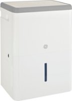 GE - 35-Pint Portable Dehumidifier with Smart Dry - White - Front_Zoom