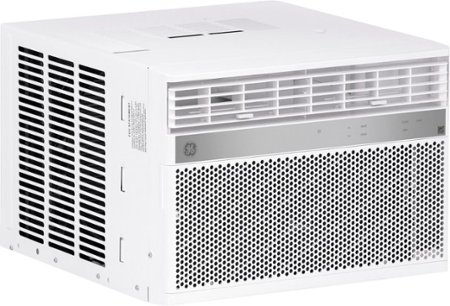GE - 450 Sq. Ft. 10,000 BTU Smart Window Air Conditioner with WiFi and Remote - White