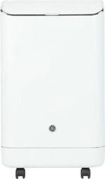 GE - 450 Sq. Ft. Smart Portable Air Conditioner - White - Front_Standard