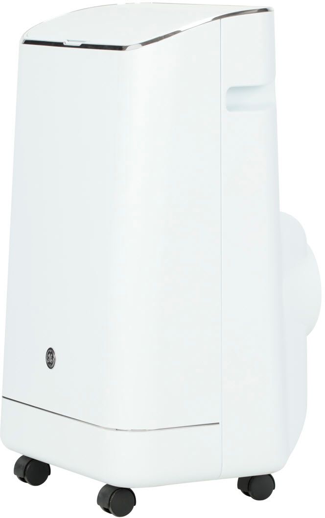 Left View: GE - 450 Sq. Ft. Smart Portable Air Conditioner - White