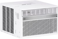GE - 550 Sq. Ft. 12,000 BTU Smart Window Air Conditioner with WiFi and Remote - White - Front_Zoom