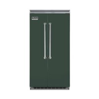 Viking - Professional 5 Series Quiet Cool 25.3 Cu. Ft. Side-by-Side Built-In Refrigerator - Green - Front_Zoom