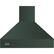 Front. Viking - Professional 5 Series 42" Externally Vented Range Hood - Blackforest Green.