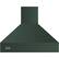 Front. Viking - Professional 5 Series 48" Externally Vented Range Hood - Blackforest Green.