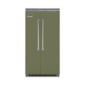 Front Zoom. Viking - Professional 5 Series Quiet Cool 25.3 Cu. Ft. Side-by-Side Built-In Refrigerator - Cypress green.