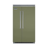 Viking - Professional 5 Series Quiet Cool 29.1 Cu. Ft. Side-by-Side Built-In Refrigerator - Cypress Green - Front_Zoom