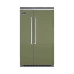 Viking - Professional 5 Series Quiet Cool 29.1 Cu. Ft. Side-by-Side Built-In Refrigerator - Cypress green - Front_Zoom