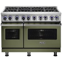 Viking - Professional 7 Series 7.3 Cu. Ft. Freestanding Double Oven Dual Fuel LP Gas Convection Range with Self-Cleaning - Cypress green - Front_Zoom