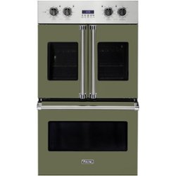 Viking - Professional 7 Series 30" Built-In Double Electric Convection Wall Oven - Cypress green - Front_Zoom