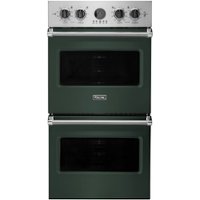 Viking - Professional 5 Series 27" Built-In Double Electric Convection Wall Oven - Blackforest green - Front_Zoom