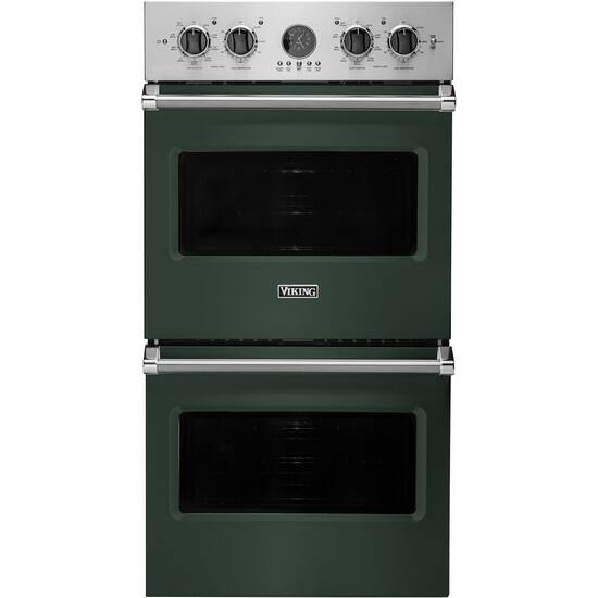 Viking Vedo5302cb 30 Inch Double Electric Wall Oven With 4 7 Cu Ft Upper Lower Vari Speed Dual Flow Convection Oven Digital Analog Clock Meat Probe Multiple Design Options And Sabbath Mode Cobalt Blue