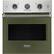 Front. Viking - Professional 5 Series 27" Built-In Single Electric Convection Oven - Cypress Green.