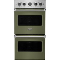 Viking - Professional 5 Series 27" Built-In Double Electric Convection Wall Oven - Cypress green - Front_Zoom