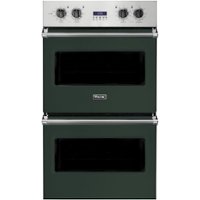 Viking - Professional 5 Series 30" Built-In Double Electric Convection Wall Oven - Blackforest green - Front_Zoom