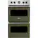 Front. Viking - Professional 5 Series 30" Built-In Double Electric Convection Wall Oven - Cypress Green.
