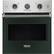 Front. Viking - Professional 5 Series 27" Built-In Single Electric Convection Oven - Green.
