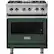 Front. Viking - 5-Series 4.7 Cu. Ft. Self-Cleaning Freestanding Dual Fuel Convection Range - Green.
